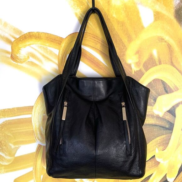 B. MAKOWSKY Large Leather Shoulder Tote Bag - Picture 1 of 14